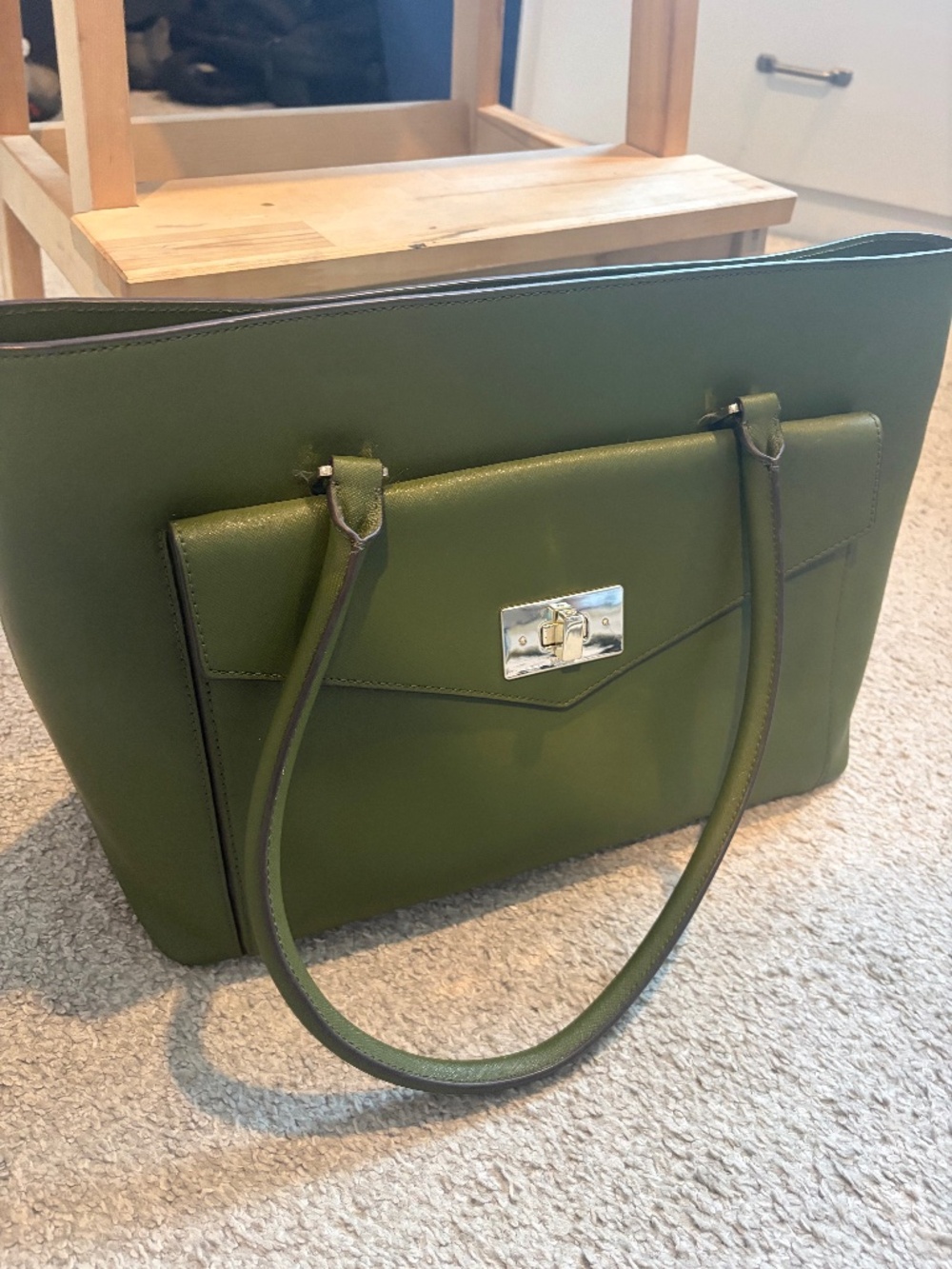 Green Kate Spade handbag